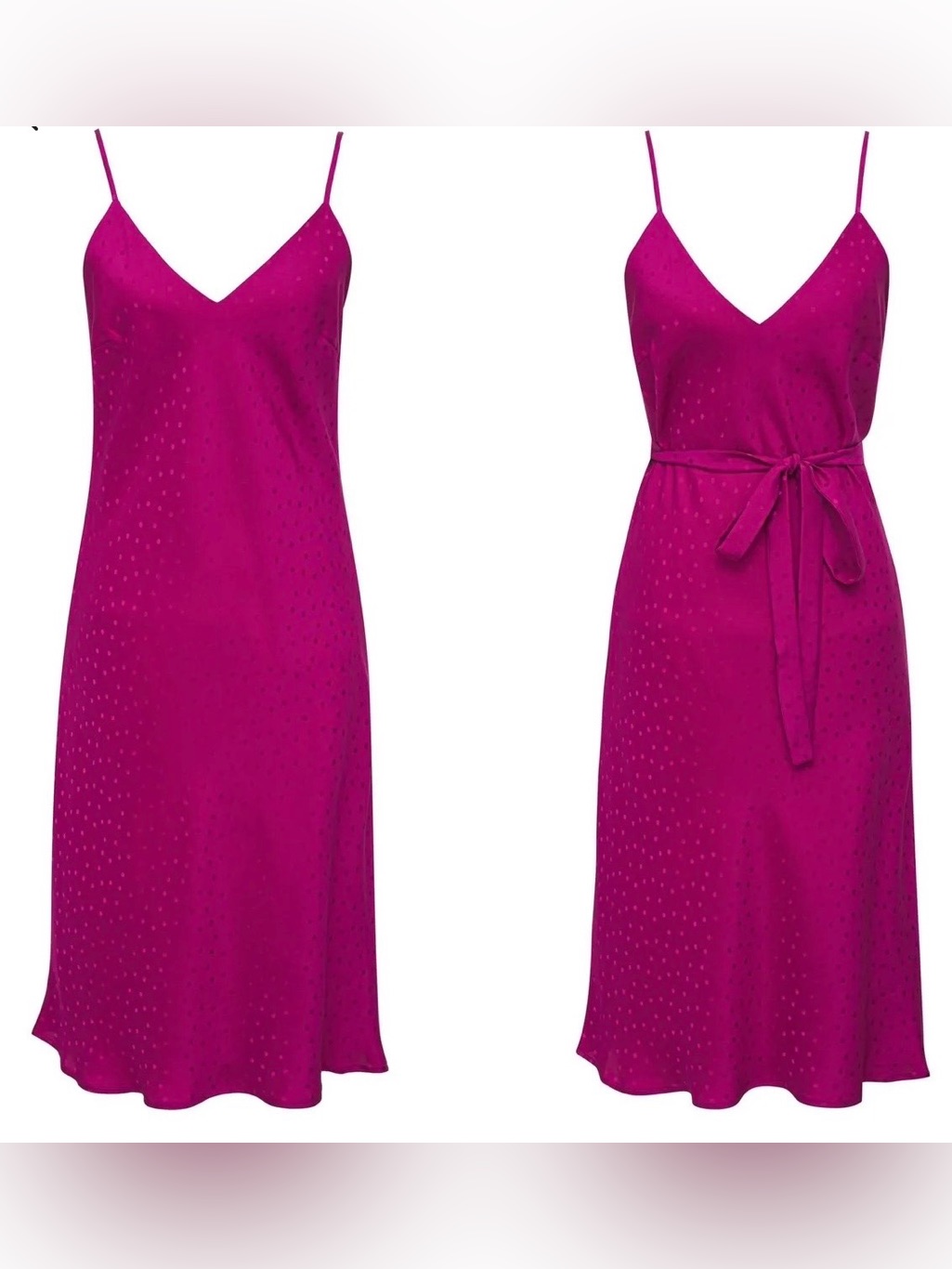 Gold Hawk Silk Jaquard Slip Dress In Silk, $315msrp, Nwt S